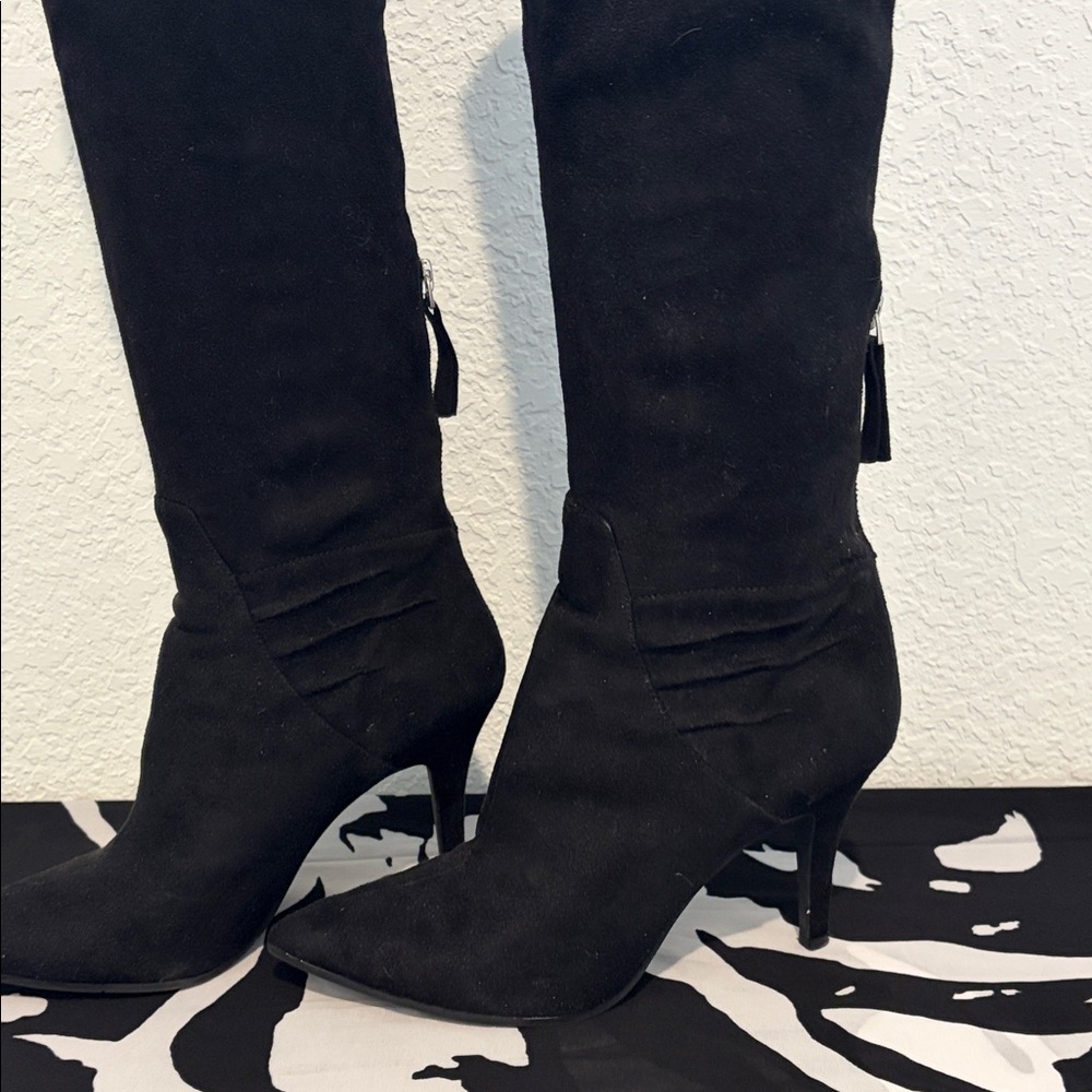 Nine West Black Over the Knee Boots - Picture 2 of 4
